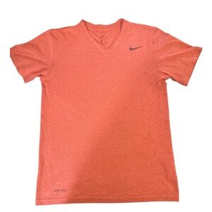 Women’s V-Neck Dri-FIT Short Sleeve Shirt - Coral Orange